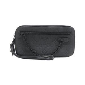 LOUIS VUITTON Black Monogram Clutch Bag
